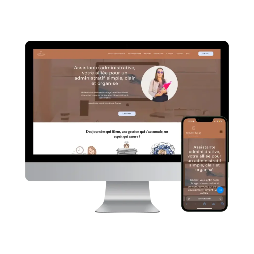 Création d'un site vitrine Admin & Co