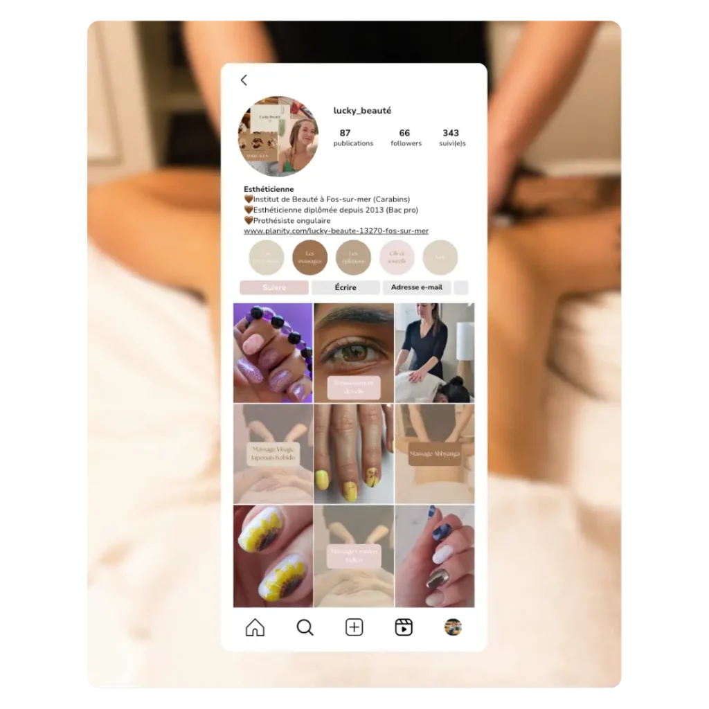 Audit Instagram d'un institut de beauté
