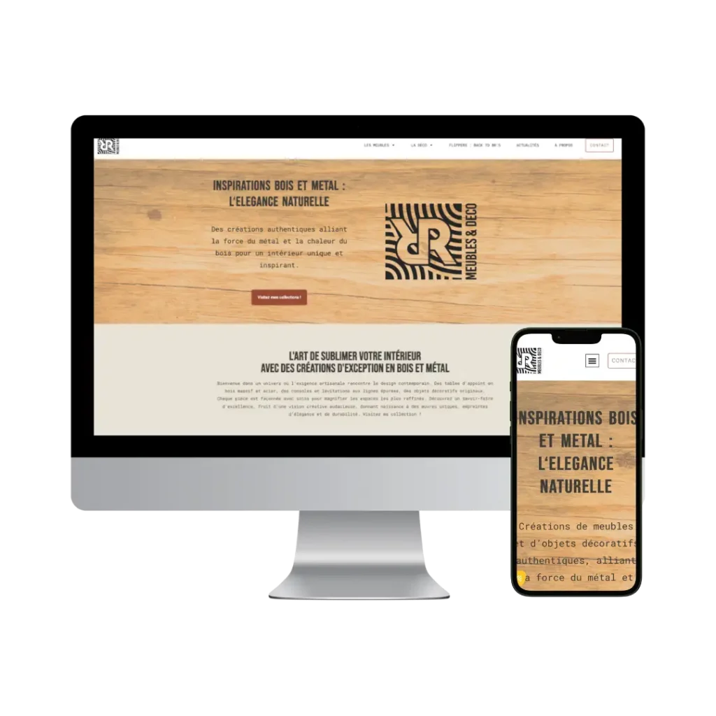 Création d'un site vitrine pour un artisan